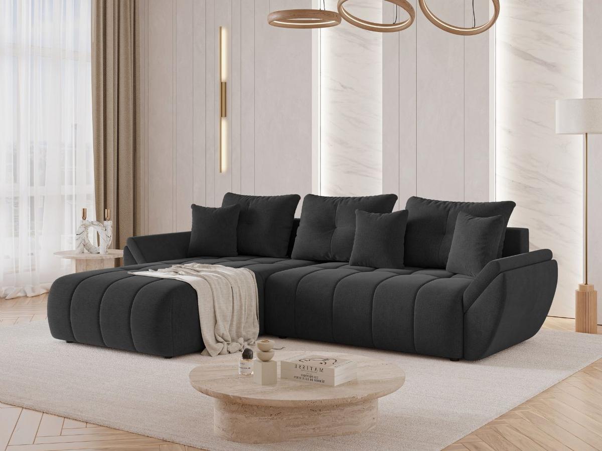 ECKSOFA Decor Anthrazit - Anthrazit, Holz/Textil (263/190cm) - Graingold