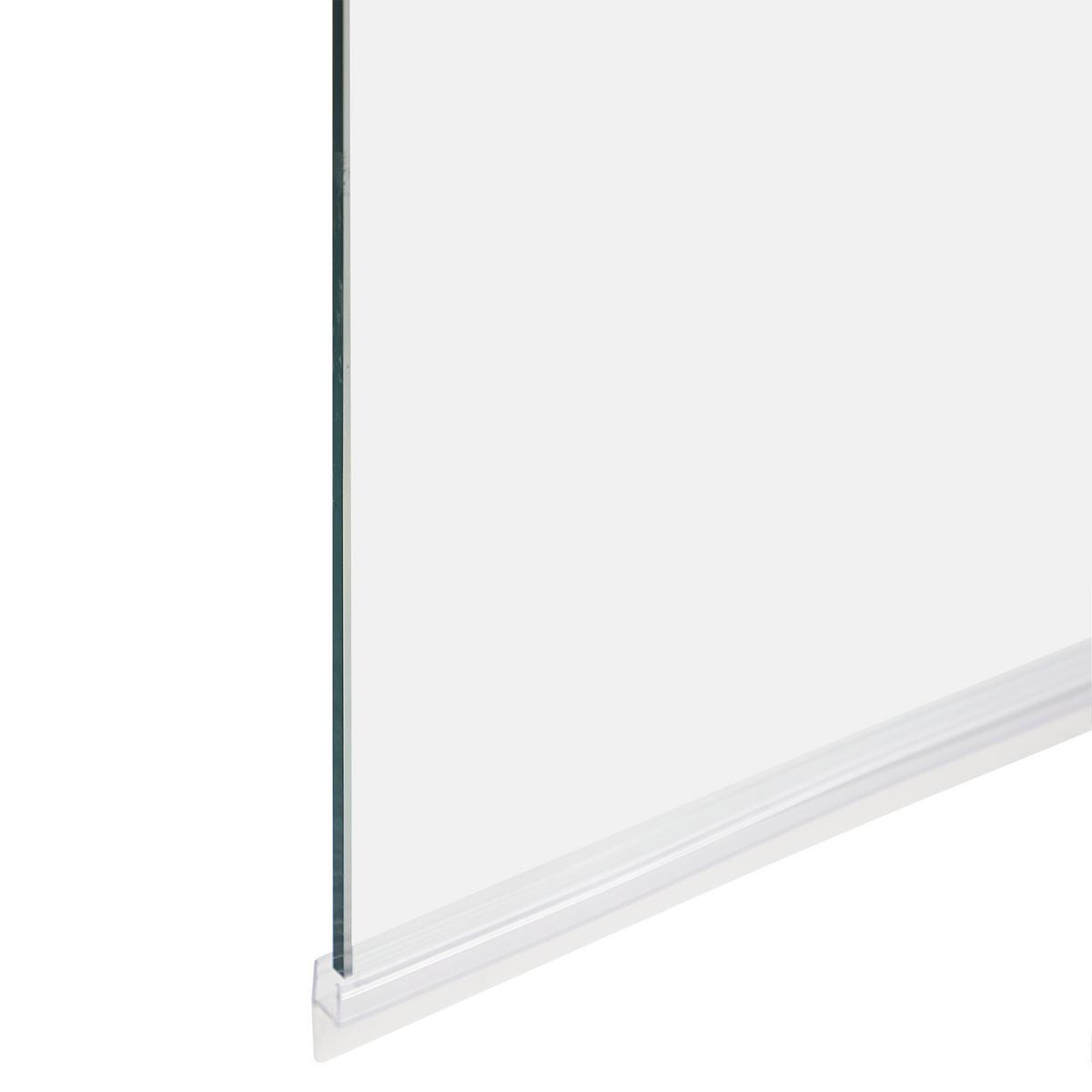 BADEWANNENAUFSATZ 140/70 cm Gold Lapan - Transparent, Glas (70/140cm) - Beliani