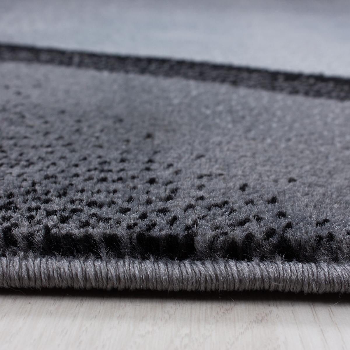 TEPPICH Kurzflor INN in Schwarz, mit Farbverlauf, 140 x 200 cm - Schwarz, Textil (200/140cm) - KADIMA DESIGN