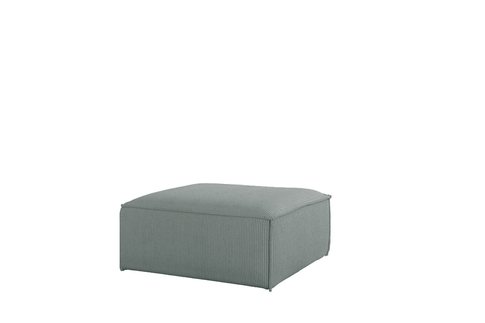 POLSTERHOCKER Celes Premium 85x85cm - Pastellblau, Holzwerkstoff/Textil (85/40/85cm) - Fun Möbel