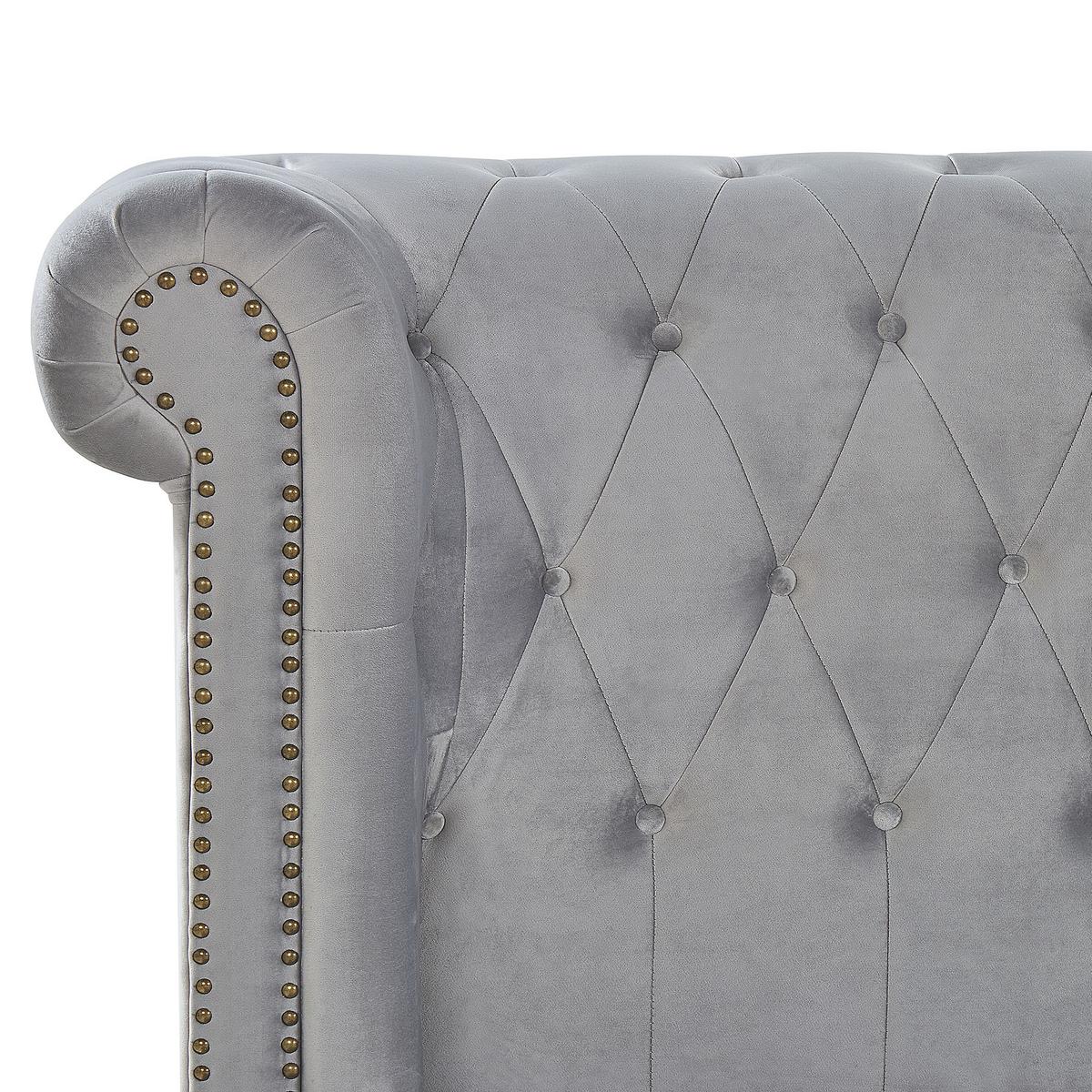 WASSERBETT 180/200cm Hellgrau Cavaillon - Hellgrau, Textil (180/200cm) - Beliani