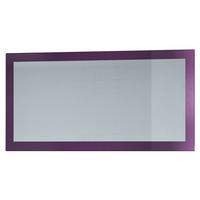 SPIEGEL Lima Brombeer Hochglanz - Brombeere, Holzwerkstoff (110/52/2cm) - Vladon