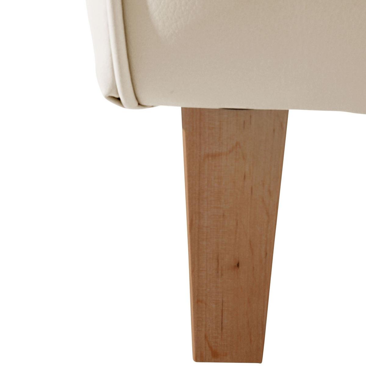 OHRENSESSEL Karlen Bezug Kunstleder Buche natur / beige - Beige/Buchefarben, Kunststoff (86/103/77cm) - 58aufmkessel