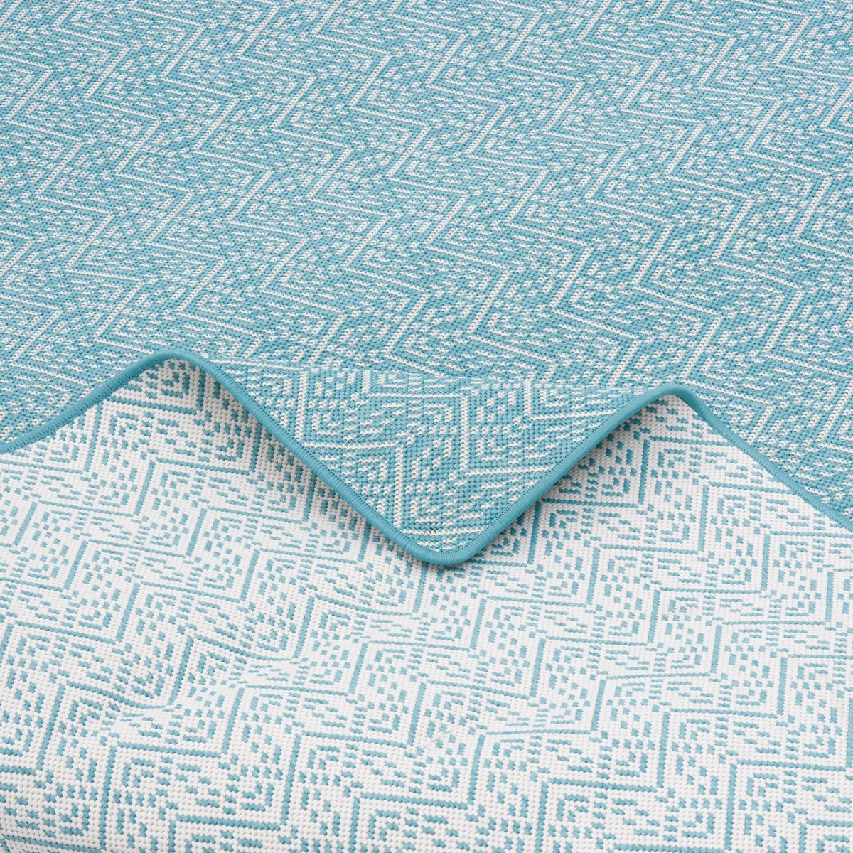 IN- UND OUTDOOR TEPPICH LÄUFER BEIDSEITIG CAPE COD - Hellblau, Textil (80/160cm) - Snapstyle