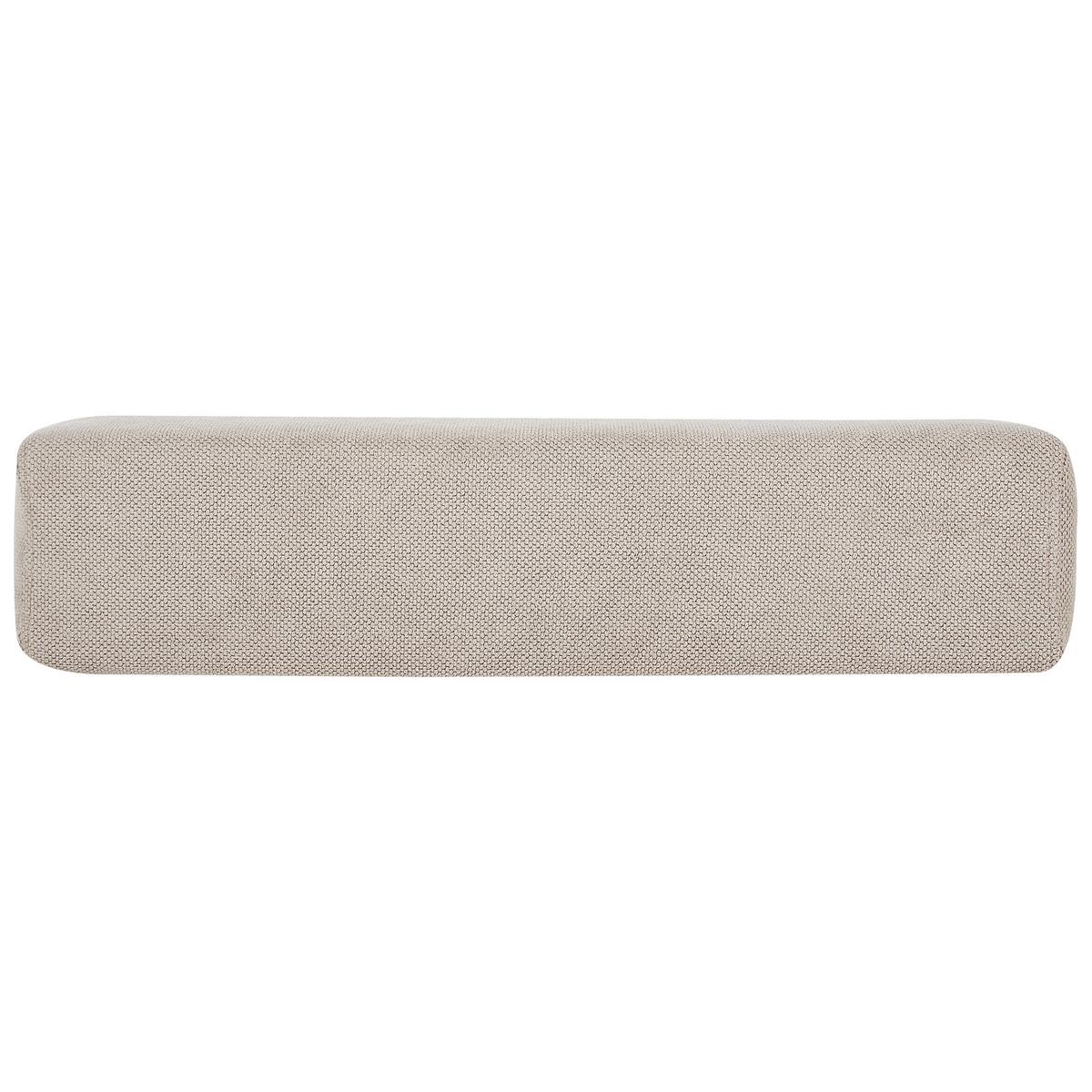 CHAISELONGUE Beige Niort - Beige/Braun, Textil (74/40/200cm) - Beliani