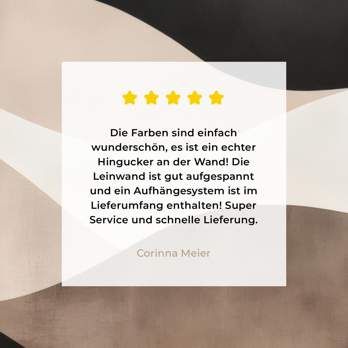 LEINWANDBILD Abstrakt - Landschaft - Wellen - Cremefarben Deko Groß 90x140 cm - Cappuccino, Textil (90/140cm) - MuchoWow