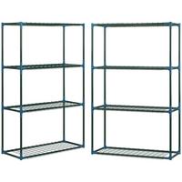 PFLANZENREGAL, Stahl, Grün - Grün, Metall (27/110/70cm) - Outsunny