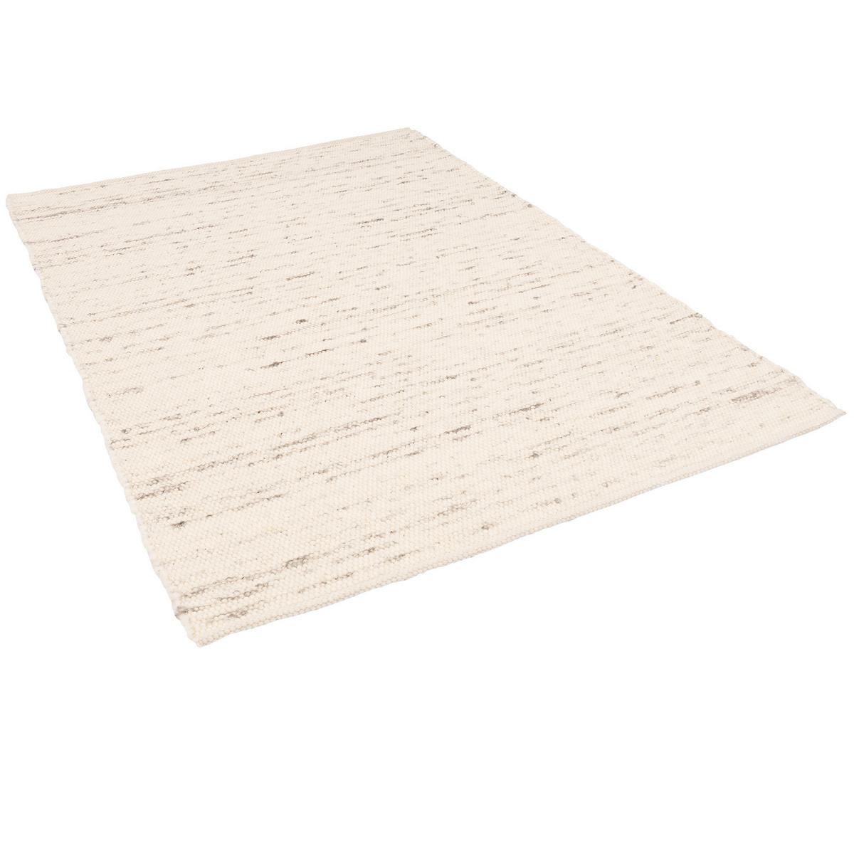 NATUR TEPPICH WOLLE ALASKA MELIERT - Grau, Textil (70/240cm) - Pergamon
