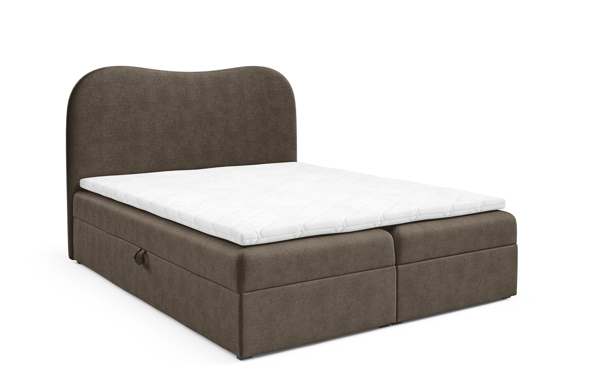 BOXBETT Darlin Premium - Dunkelgrau, Holzwerkstoff/Textil (140/200cm) - Fun Möbel