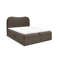 BOXBETT Darlin - Dunkelgrau, Holzwerkstoff/Textil (160/200cm) - Fun Möbel