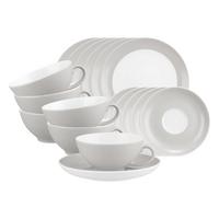 TEESERVICE Liberty Pure Colors New Grey 18-tlg. - Grau, Keramik (2/2/2cm) - Seltmann Weiden