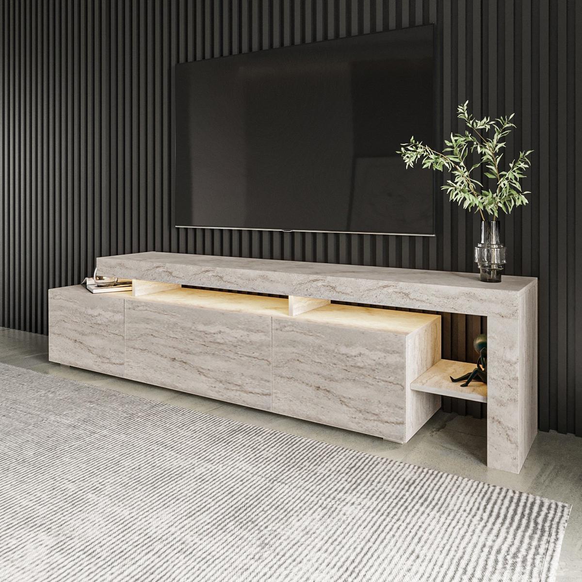 TV-MÖBEL beliz beige - Beige, Holz (37/53/192cm) - Habitat Garten