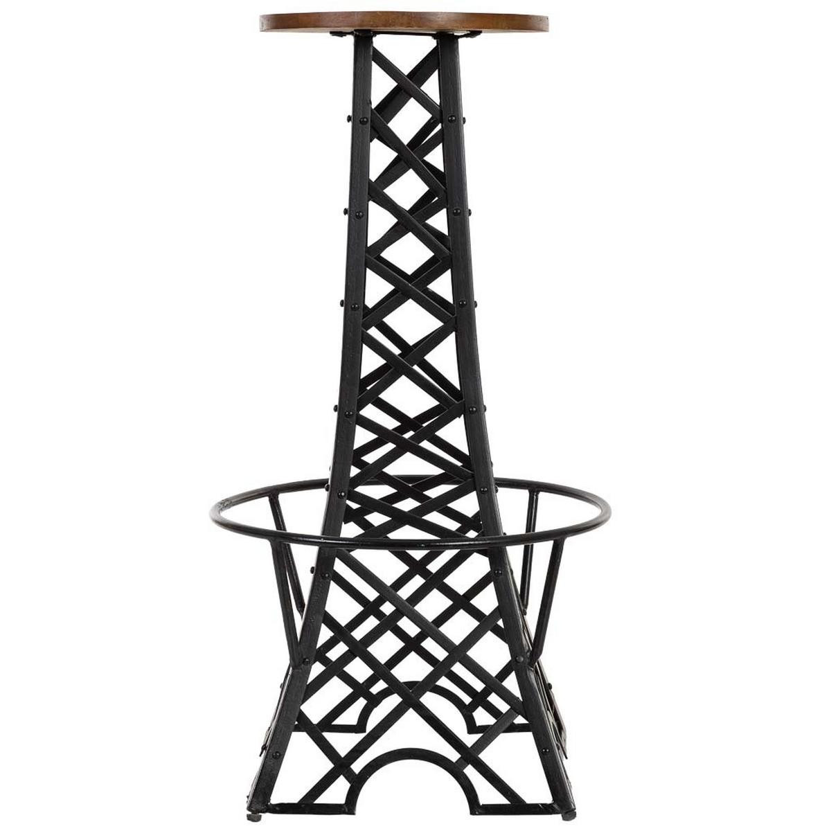 HOCKER, schwarz, 42x80cm - Schwarz, Metall (42/80/42cm) - Wanderlust