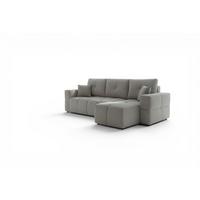 ECKSOFA Denise Mit Schlaffunktion - Grau, Holzwerkstoff/Textil (148/250cm) - Fun Möbel