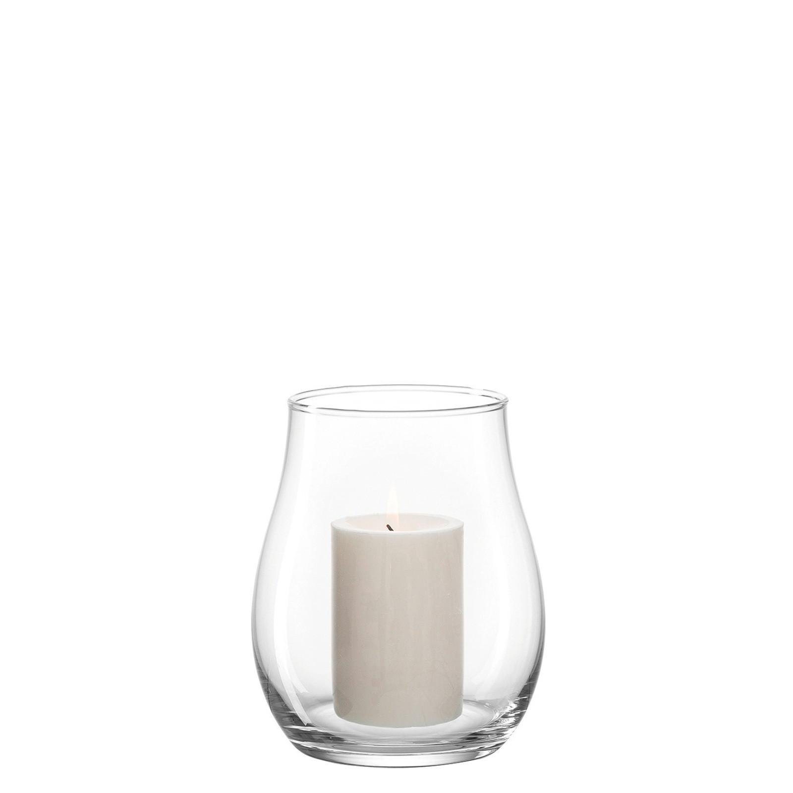 WINDLICHT Esperanza ø 15.3 cm - Transparent, Glas (15.3/18/15.3cm) - Leonardo Living
