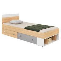 JUGENDBETT Pixel PX14/15 L/P - Eichefarben/Weiß, Holzwerkstoff (90/200cm) - MIRJAN24