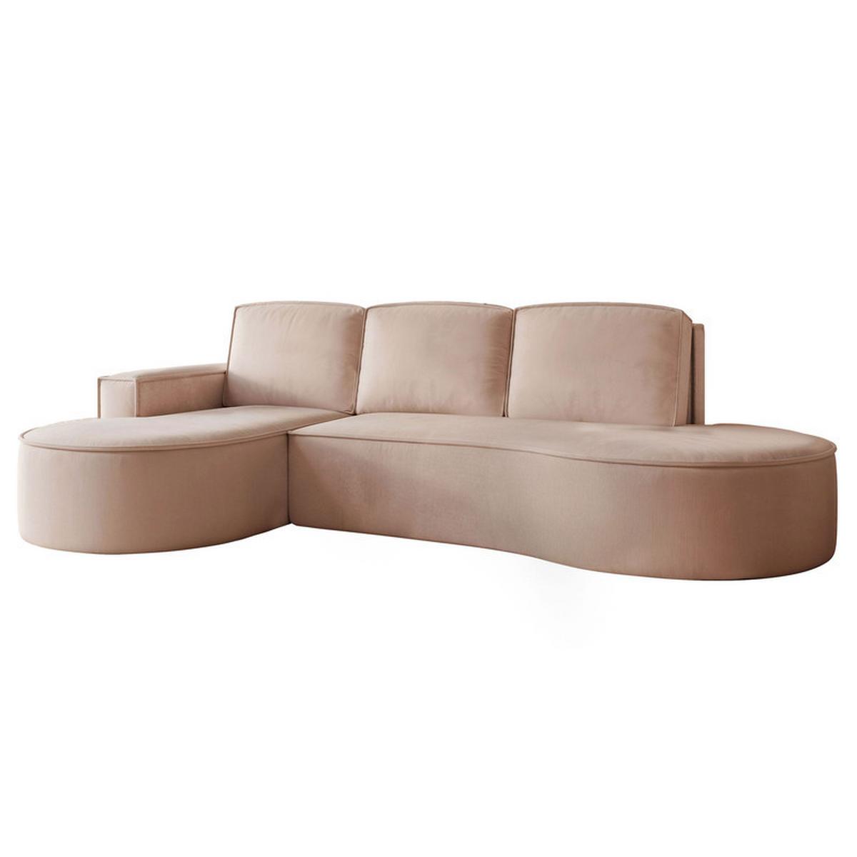 ECKSOFA SOFIA mit Schlaffunktion und Bettkasten Braun - Braun, Holzwerkstoff/Kunststoff (277/157cm) - Idohome