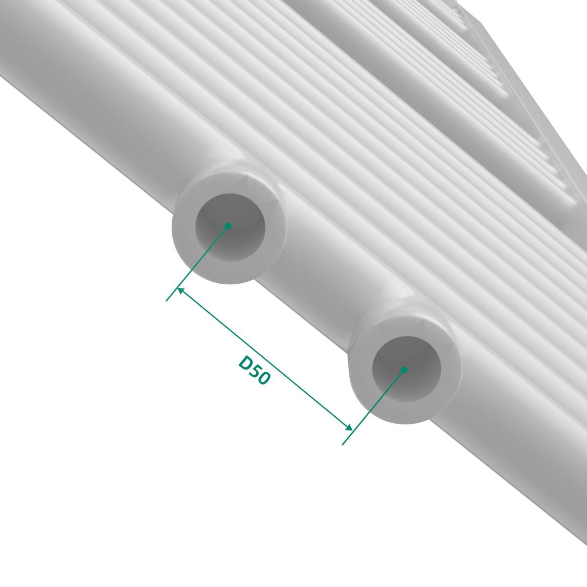 HANDTUCHHEIZKÖRPER Voss I. - Weiß, Metall (40/140/3cm) - [neu.haus]
