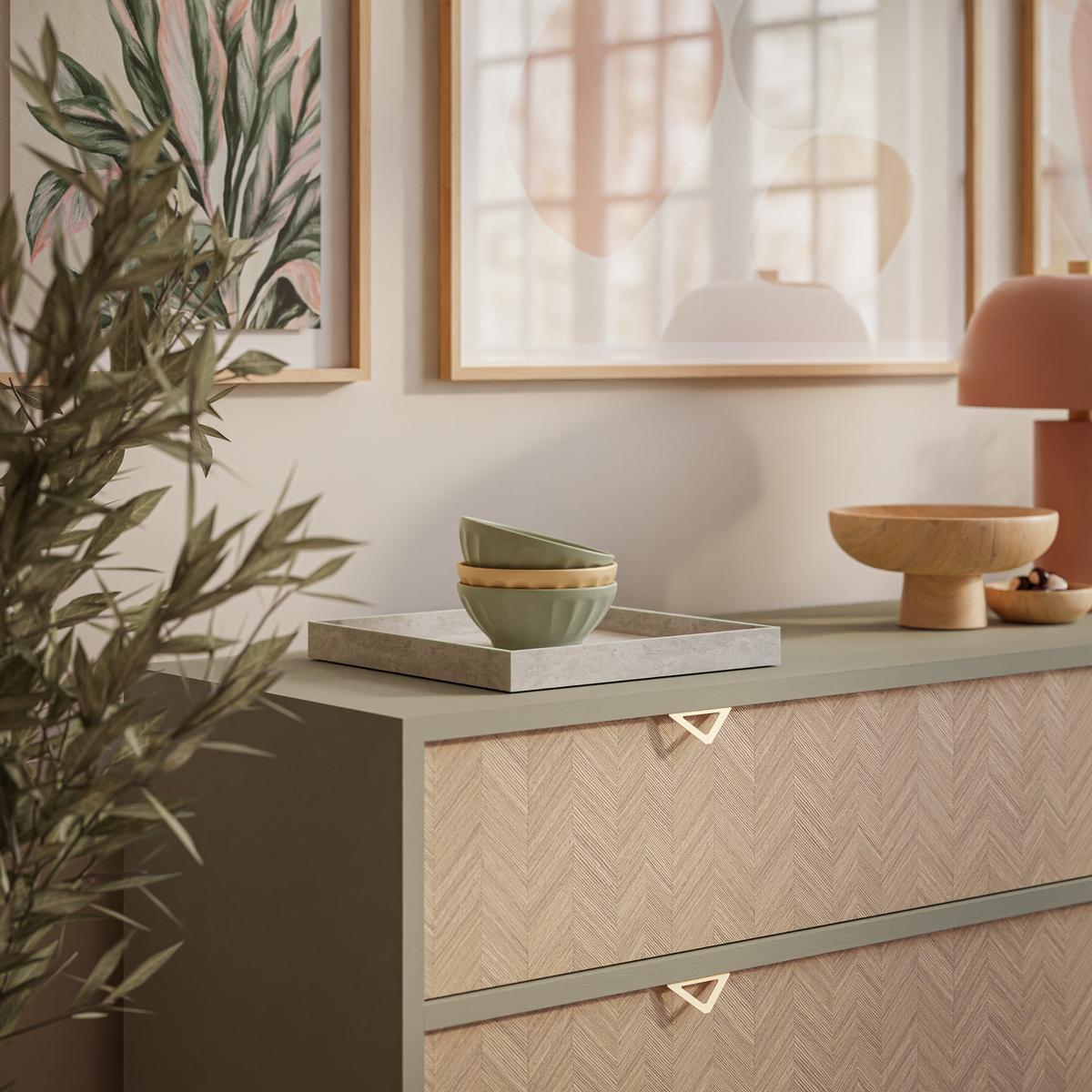 KOMMODE ALOE KSZ106 mit Schubladen Eukalyptus - Eukalyptusholzfarben, Holzwerkstoff (106/80/36cm) - Lookway