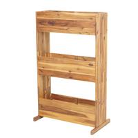 PFLANZKASTENREGAL Braun - Braun, Holz (71/115/40cm) - MCW