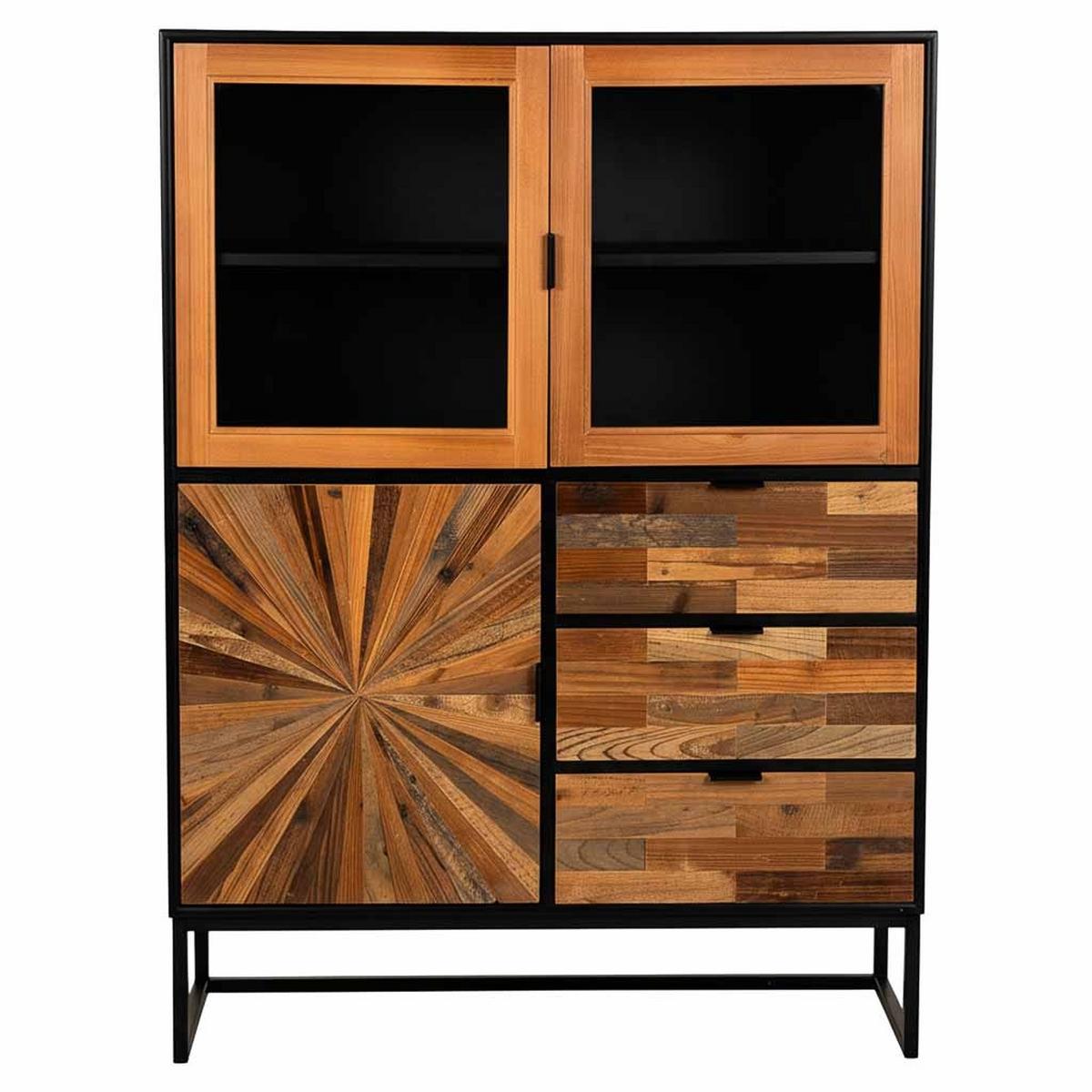 SIDEBOARD aus Holz, braun, 100x40x135cm - Braun, Holzwerkstoff (100/135/40cm) - Wanderlust