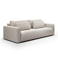 SOFA Evy 3 Sitzplätze Hellgrau - Grau, Holz (238/82/105cm) - Petits-meubles