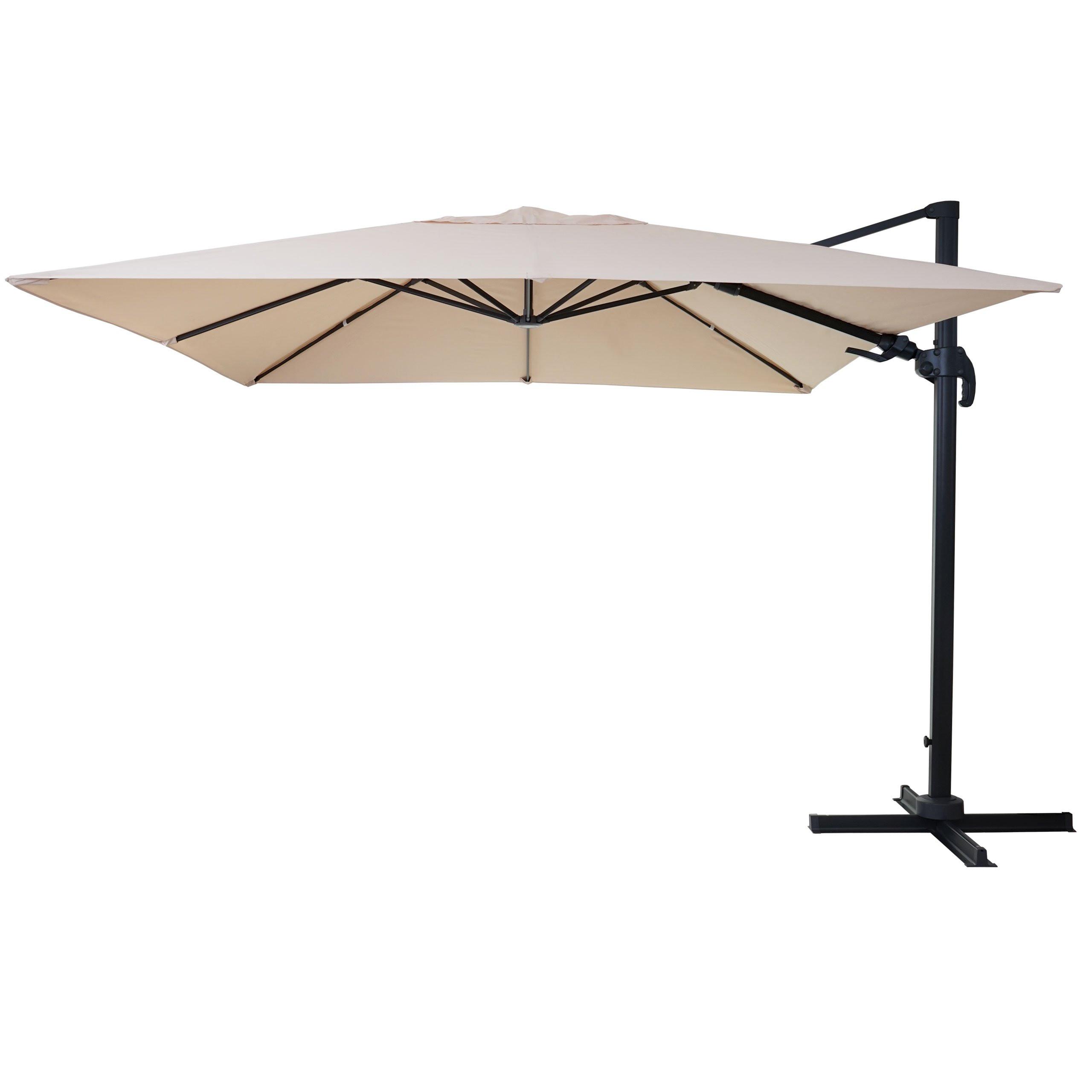 AMPELSCHIRM I Cremeweiß 300/300 cm - Weiß, Textil (360/300cm) - MCW