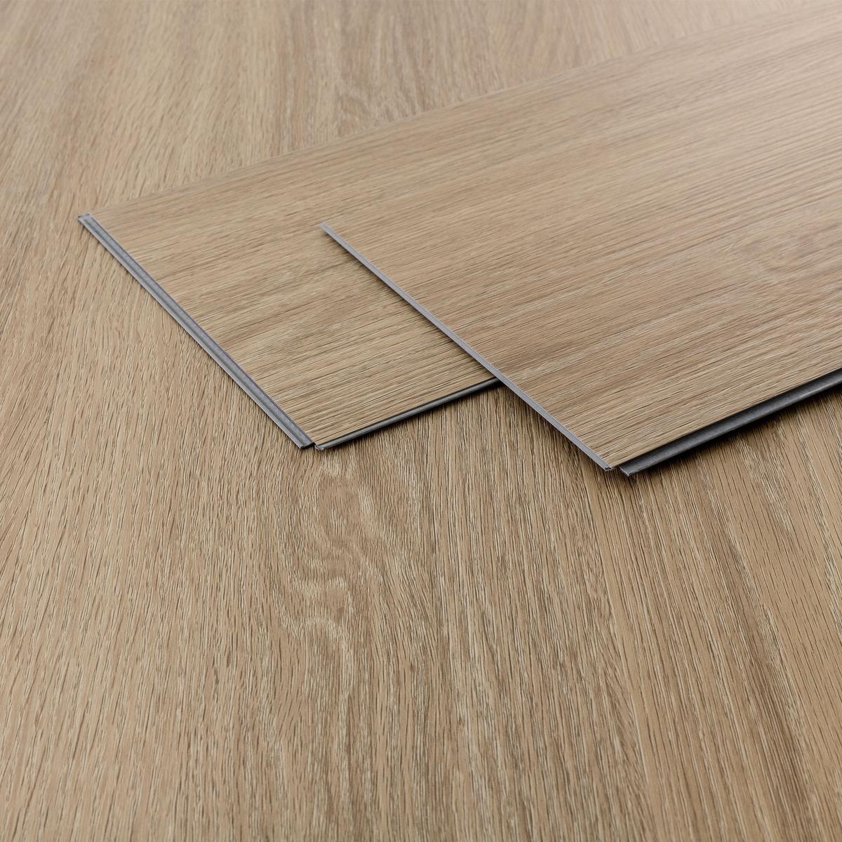 VINYLBODEN Click 7,7m²/35 Dielen Golden Hour Eiche - Hellbraun, Kunststoff (122/18/0.42cm) - ML-DESIGN