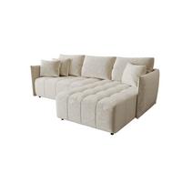 ECKSOFA Treviso - Creme, Holzwerkstoff/Textil (245/185cm) - Fun Möbel