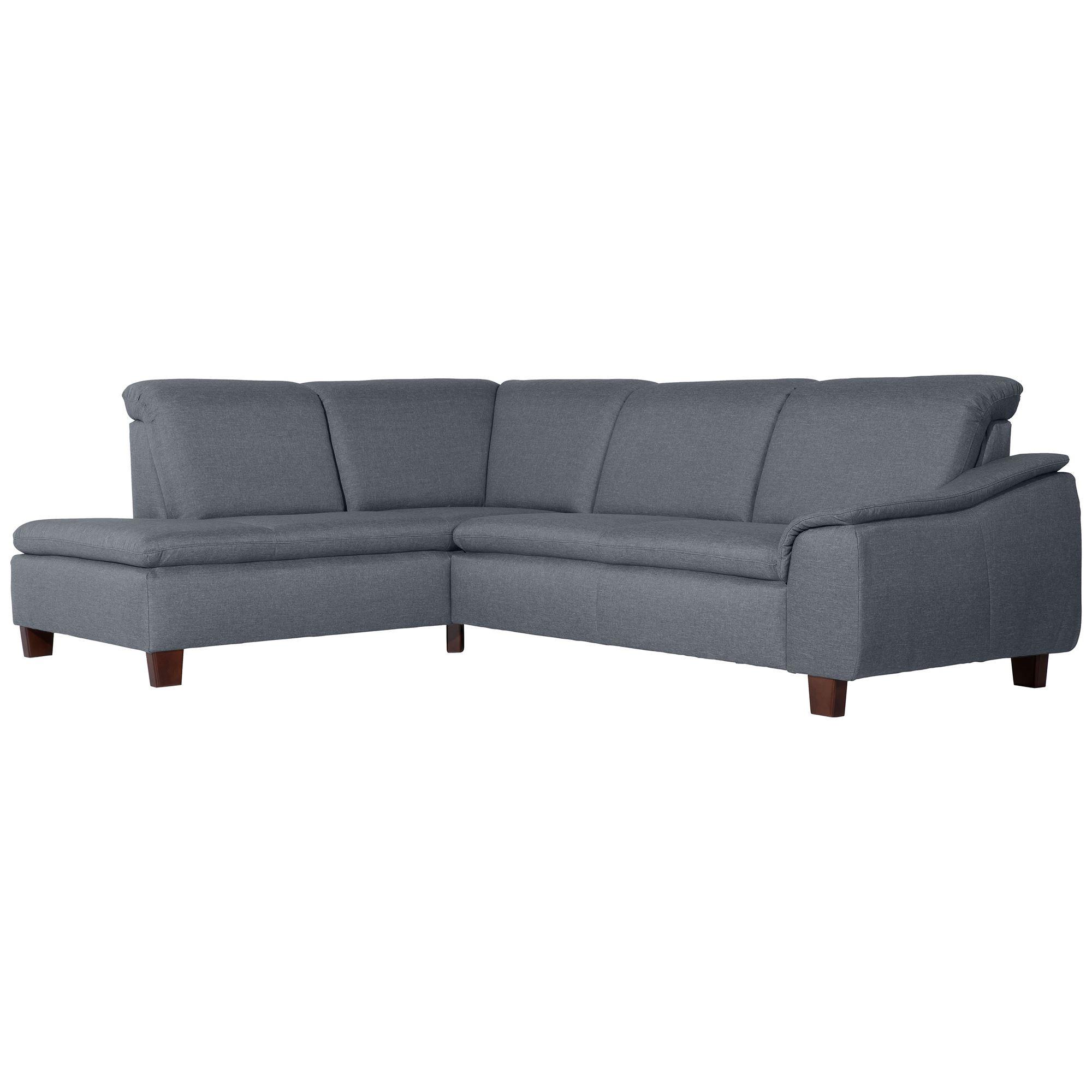 ECKSOFA mit Ottomane links Kaylil Flachgewebe denim - Flieder, Kunststoff (187/247cm) - 58aufmkessel