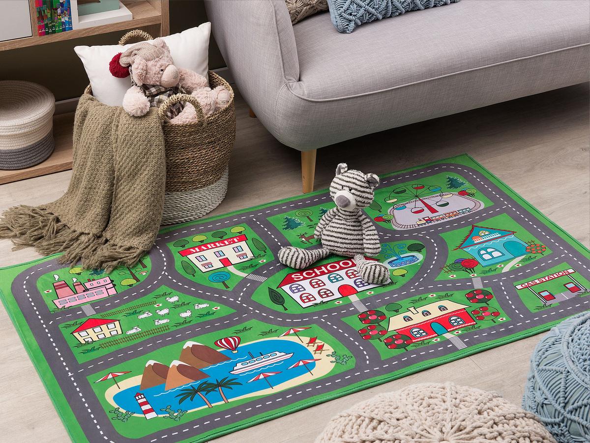 KINDERTEPPICH Tutak 150/80 cm - Grün, Kunststoff (80/150cm) - Beliani