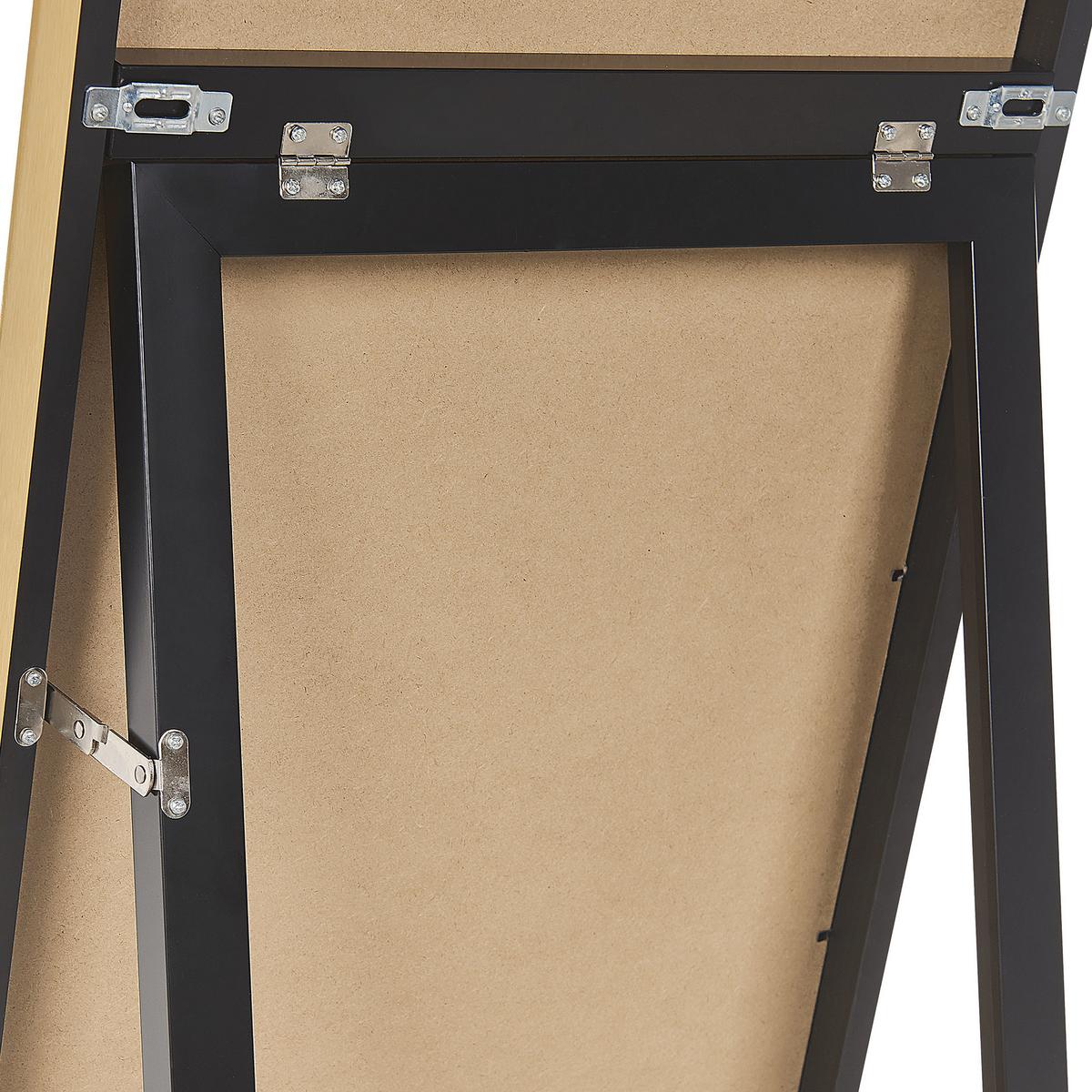 STEHSPIEGEL gold rechteckig 40/140 cm Torcy - Goldfarben, Kunststoff (40/140/3cm) - Beliani