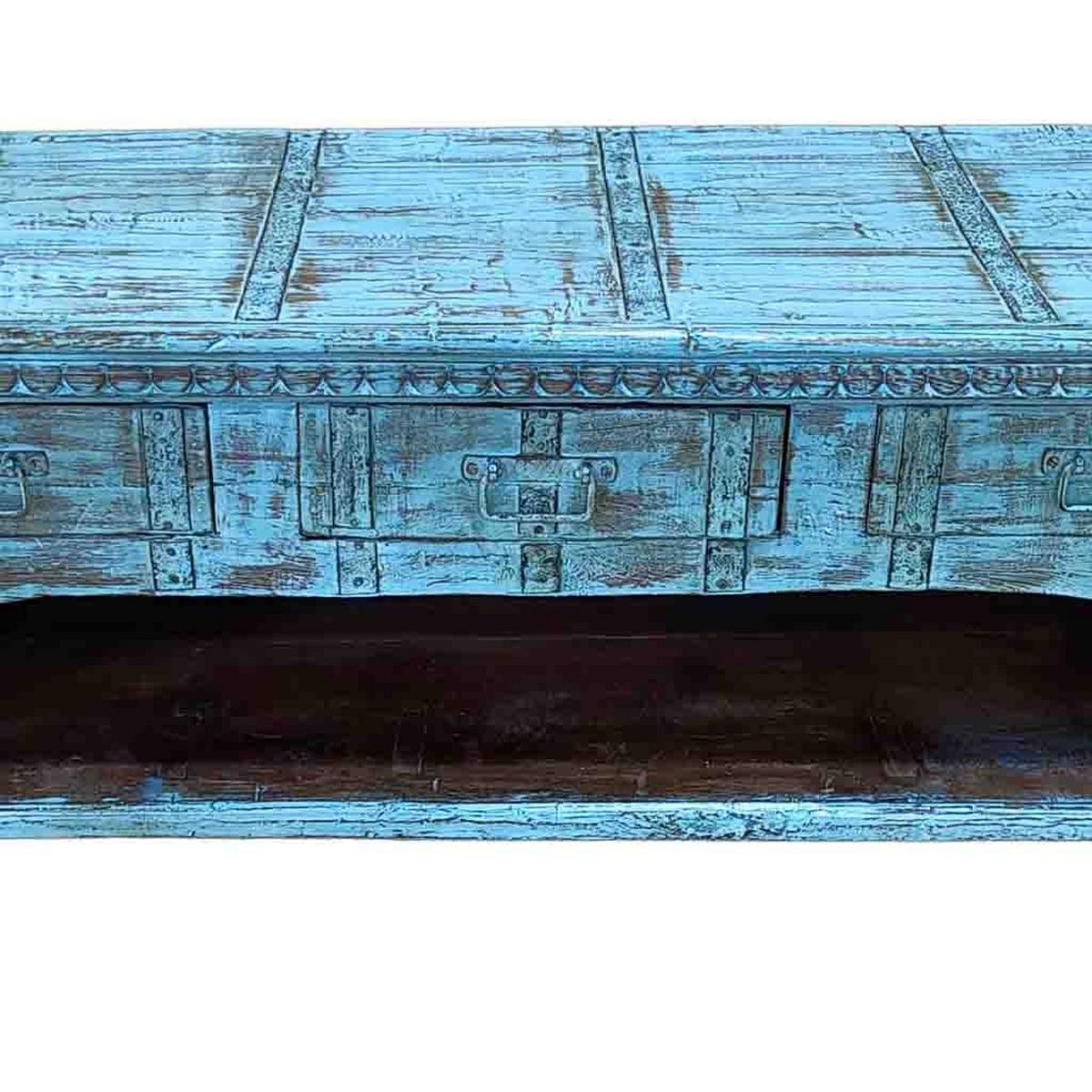 TV-LOWBOARD aus Holz, 175x45x57cm - Blau, Holz (175/57/45cm) - Wanderlust