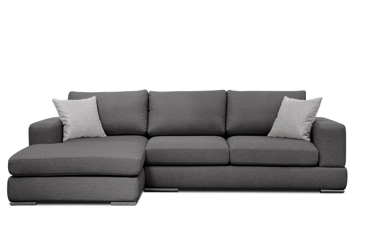 ECKSOFA OTTO 4-Sitzer, dunkelgrau - Dunkelgrau, Holzwerkstoff/Textil (159/279cm) - Wozimo