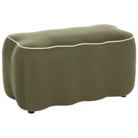 POLSTERBANK Stoff Grün Juno - Beige, Textil (69/38/38cm) - Beliani