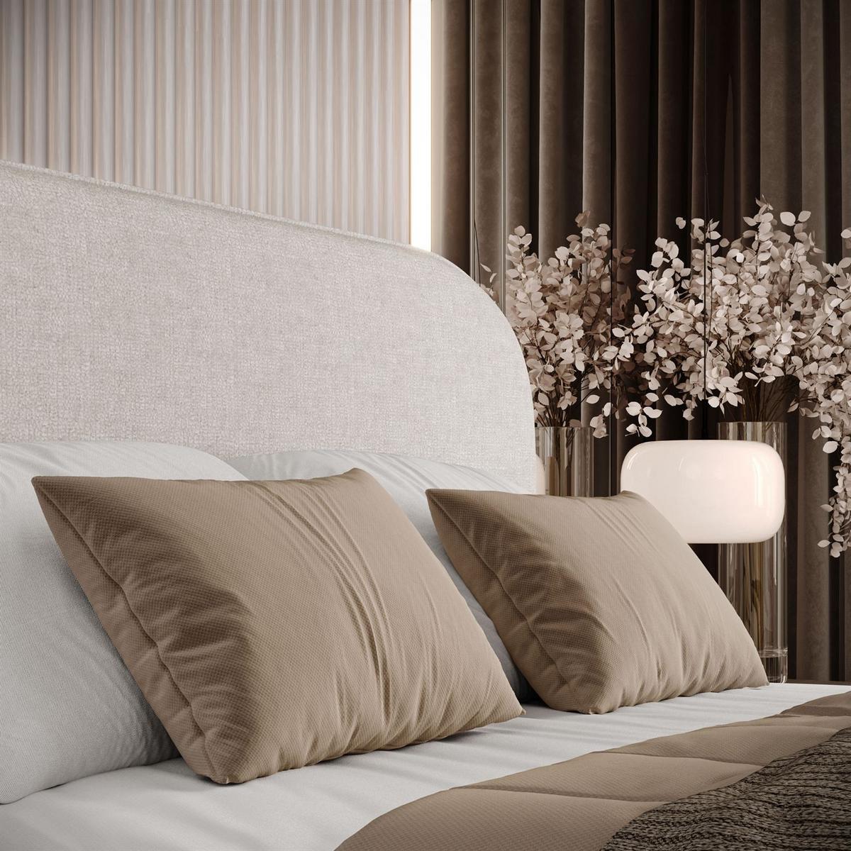 POLSTERBETT OLIMPIA mit Bettkasten 160x200, Perfect Harmony 01 - Naturfarben, Textil (160/200cm) - Lookway