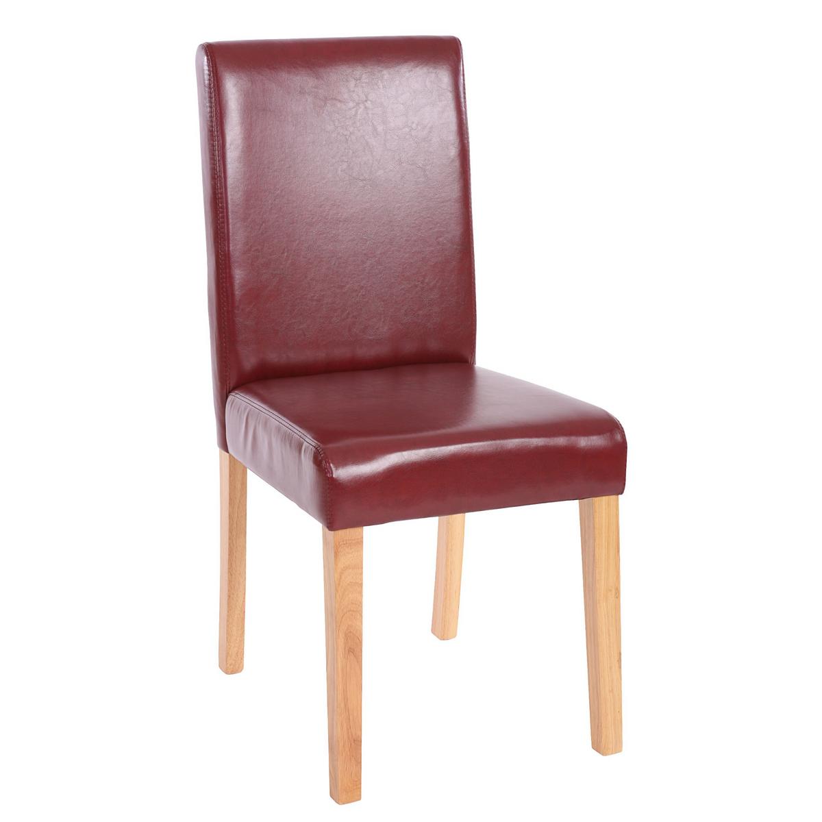 ESSZIMMERSTUHL Bordeaux 4er-Set - Rotbraun/Bordeaux, Textil (43/90/56cm) - MCW