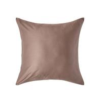 BIO-KISSENBEZUG Satin, Fadendichte 400 - Braun, Textil (60/60cm) - Homescapes