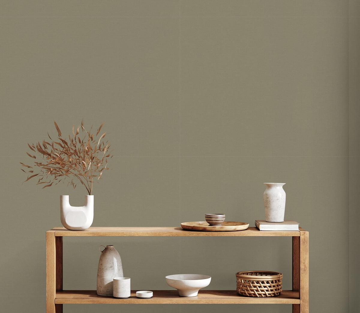 VLIESTAPETE Grün 53/1005 cm - Grün, Textil (53/1cm) - KUNSTLOFT