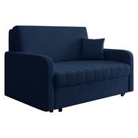 SCHLAFSOFA Viva Silk III - Schwarz/Dunkelblau, Holz/Textil (152/85/98cm) - MIRJAN24