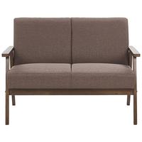 2-SITZER-SOFA Polsterbezug Braun Asnes - Braun, Textil (110/80/80cm) - Beliani