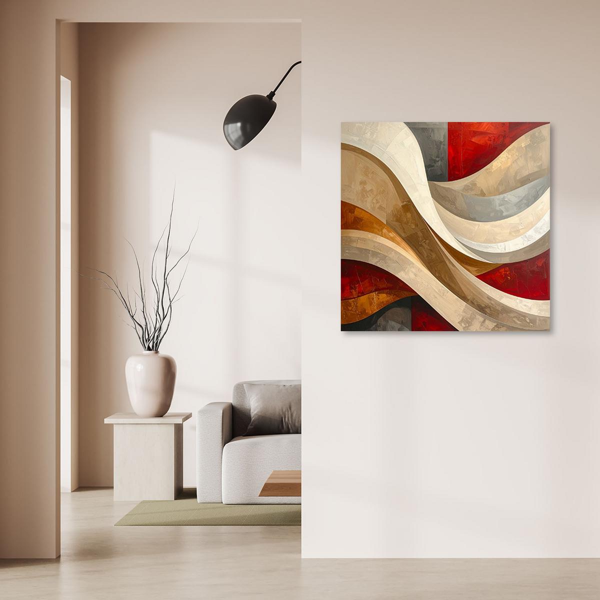 LEINWANDBILD 3D und geometrisch 40x40cm - Multicolor, Textil (40/40cm) - Feeby