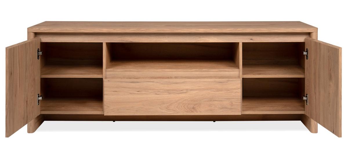 TV-LOWBOARD Hickory Walnuss 164 x 59 cm, TV Unterteil in modernem Design - Walnussfarben, Holzwerkstoff (163.5/59/40cm) - Furn.Design