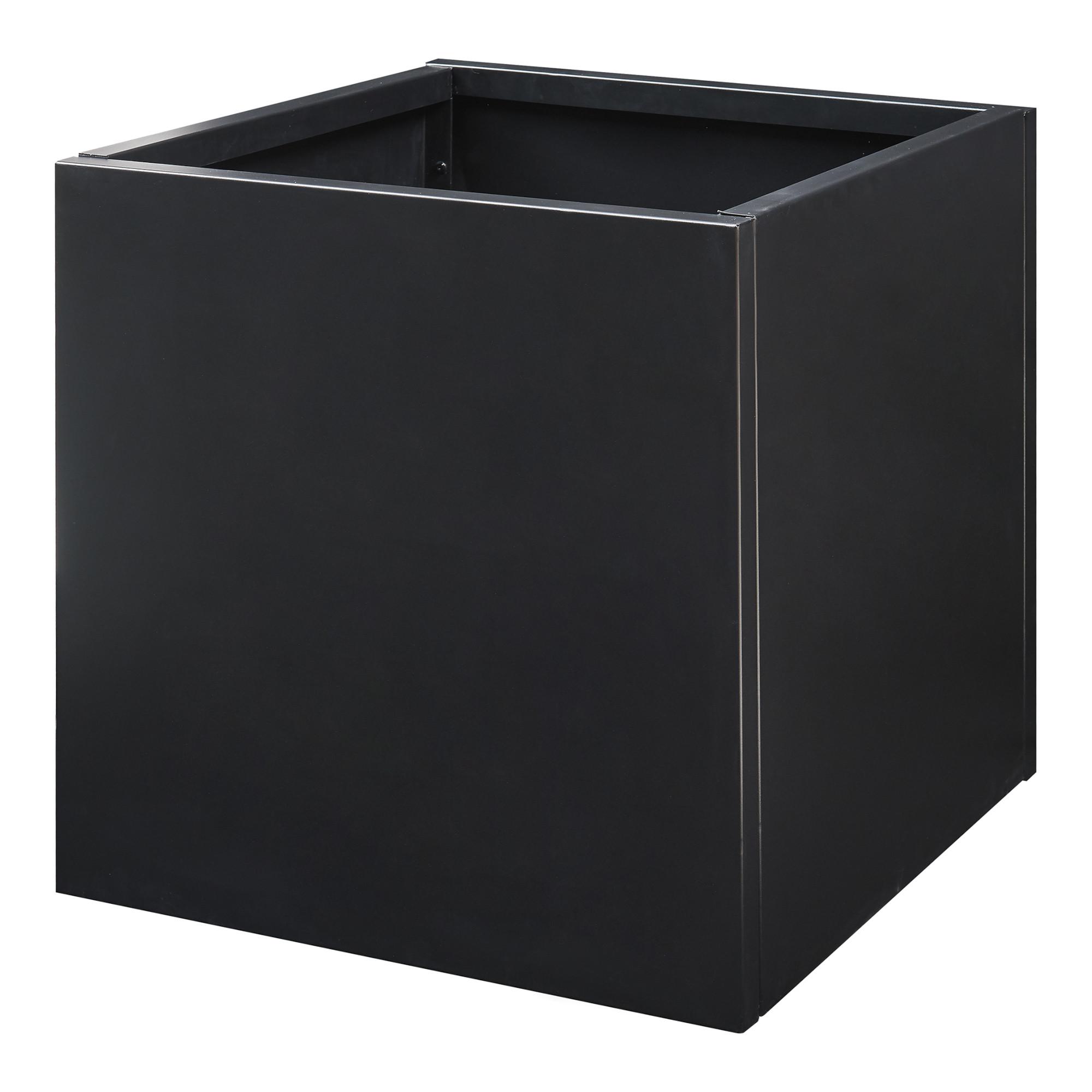 PFLANZKÜBEL Vaargel - Schwarz, Metall (60/60/60cm) - casa.pro