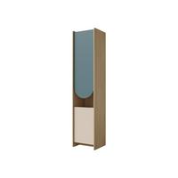 KINDERREGAL Lexi 2D 04 L / P, Seite: Links - Blau/Eichefarben, Holzwerkstoff (44/198/40cm) - MIRJAN24
