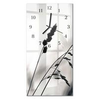 WANDUHR aus Glas 30x60 cm - Getreide - Multicolor, Glas (30/60/0.4cm) - TULUP
