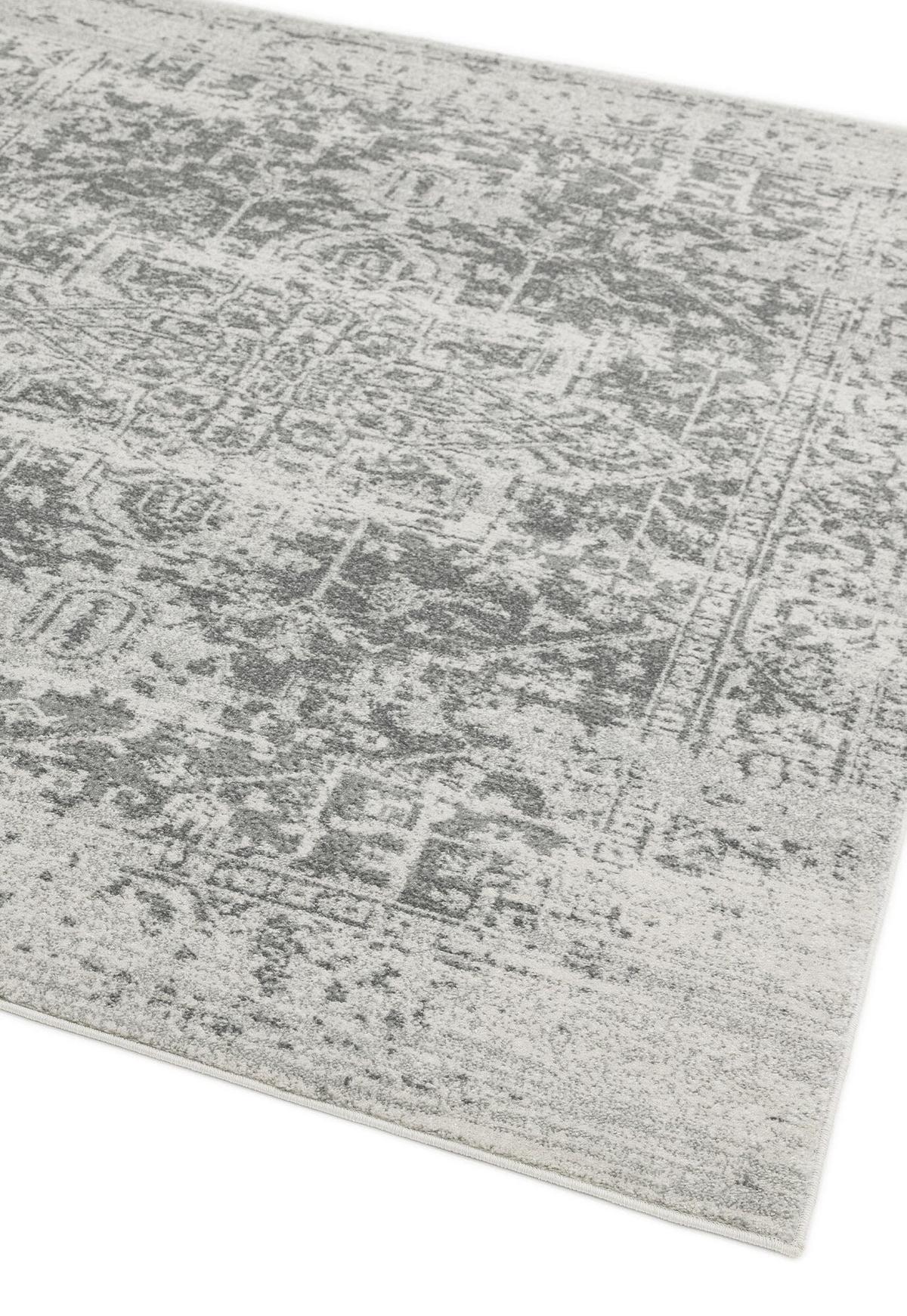 TEPPICH LODI-Lambro, im Vintage-Stil, Silbergrau, 120 x 170 cm - Grau, Textil (170/120cm) - KADIMA DESIGN