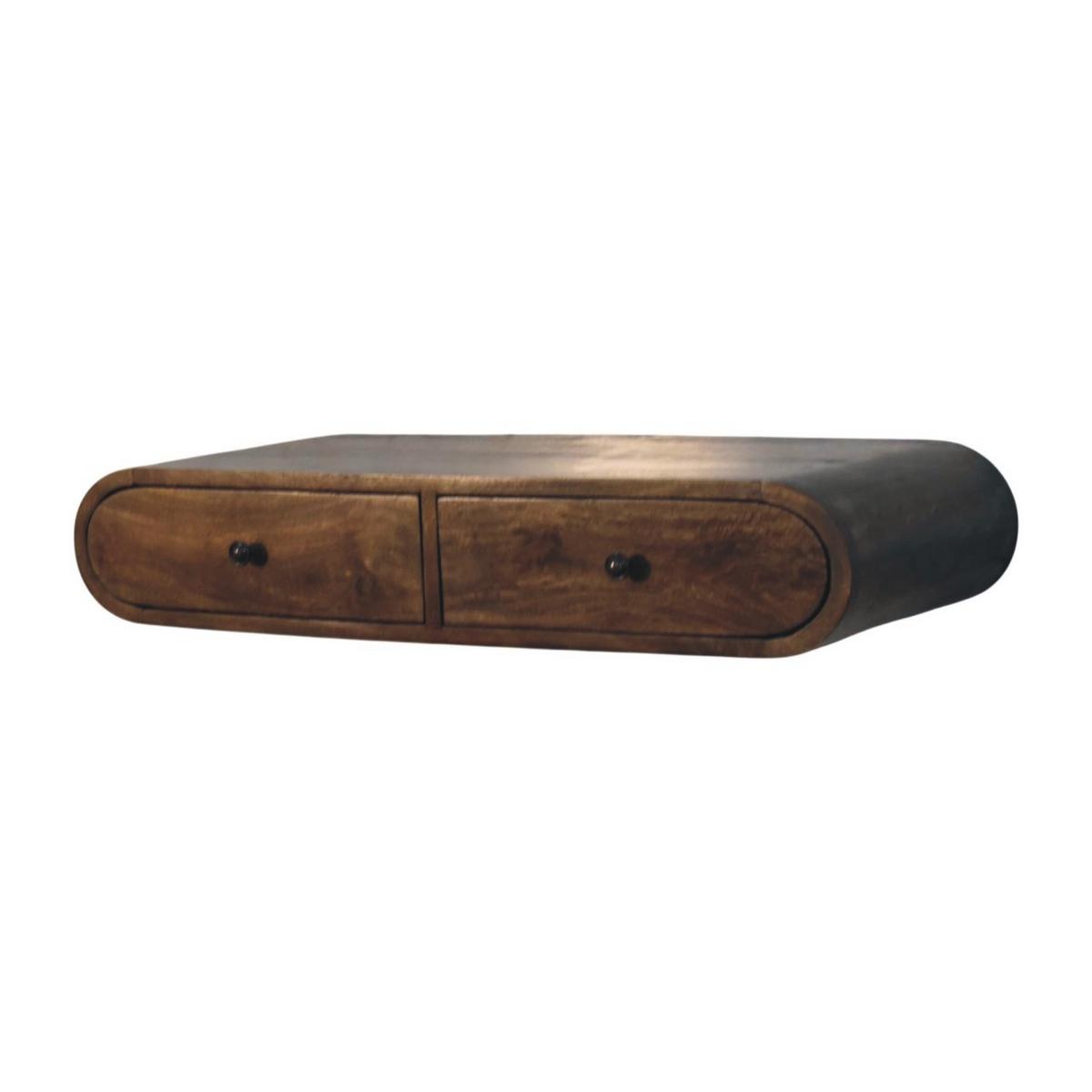 KONSOLE Avora, schwebend - Braun, Holz (80/15/32cm) - Artisan Furniture
