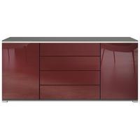 SIDEBOARD Faro Bordeaux Hochglanz - Bordeaux, Holzwerkstoff (166.5/75.5/35cm) - Vladon