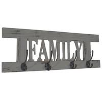 WANDGARDEROBE FAMILY SHABBY-LOOK Grau - Grau, Holz (60/21/2cm) - MCW